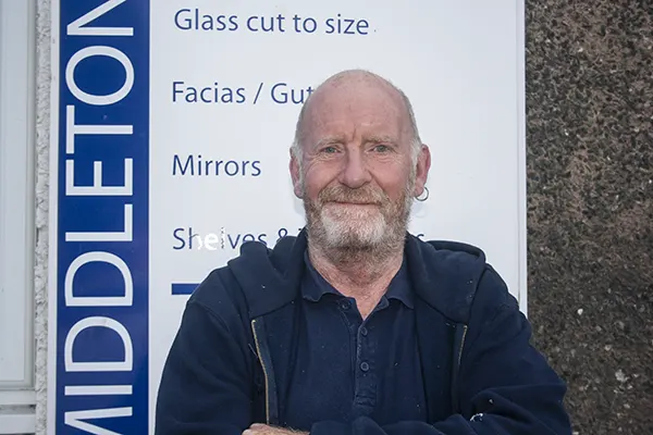 Dick Glaze member of staff at Middleton Glass Gwynedd Ltd.,