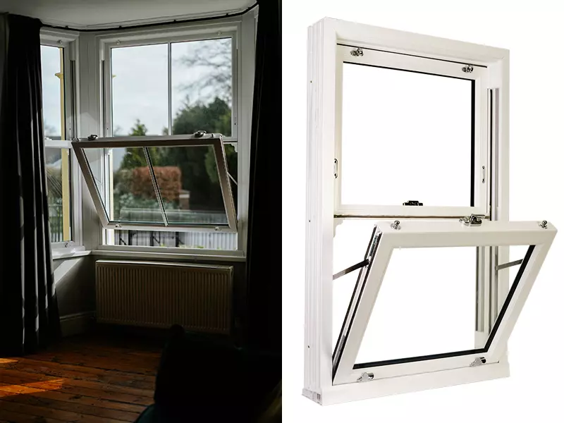 Photo of a Sliding Sash Window supplied and fitted Middleton Glass Gwynedd Ltd